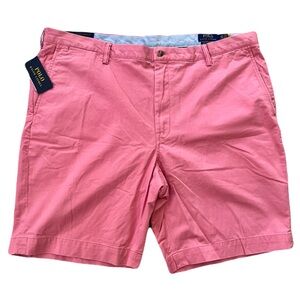 NWT Polo Ralph Lauren Pink ‘Stretch Classic Fit’ Chino Shorts, Size 42B